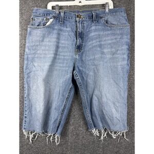 Route 66 Shorts Mens Size 40 Blue Relaxed Straight CutOff Denim Y2K Skater Jorts